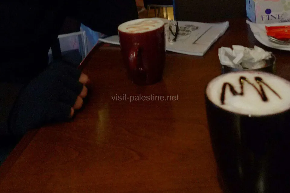 Hot chocolate is also good for winter. Bonjour Restaurant & Cafe hot chololate, Bethlehem