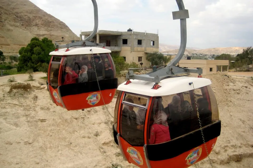 The cable car is one of the best-recommended attractions in Jericho. Jamie Lynn Ross Jericho cable cars