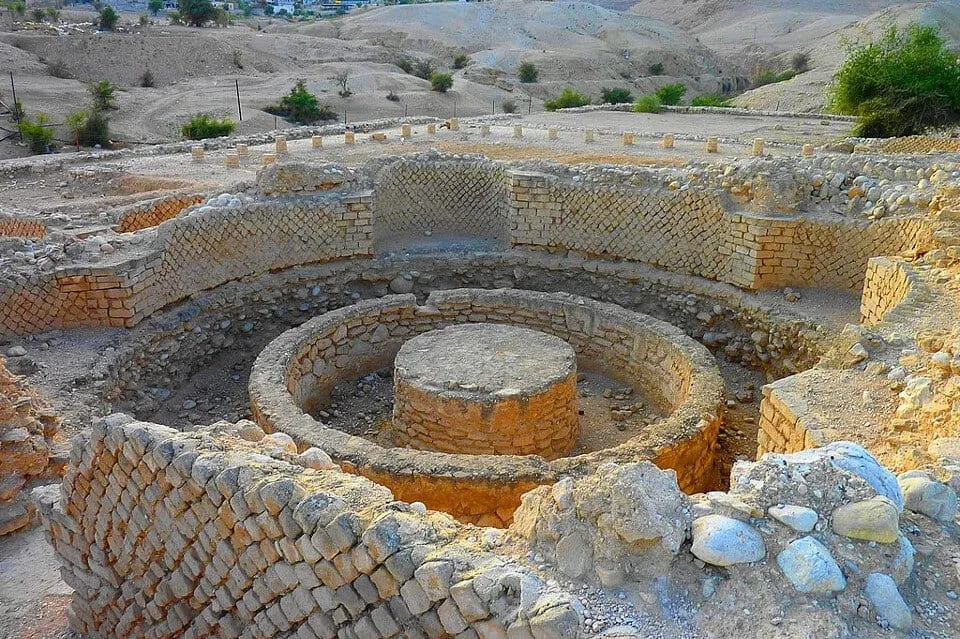 Ruins of Herod’s Winter Palace. Mujaddara Jericho Herod’s Winter Palace