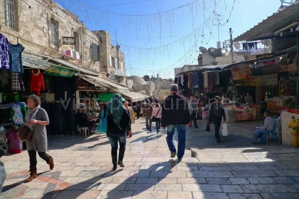 Souq near the Damascus Gate. Jerusalem the Old City