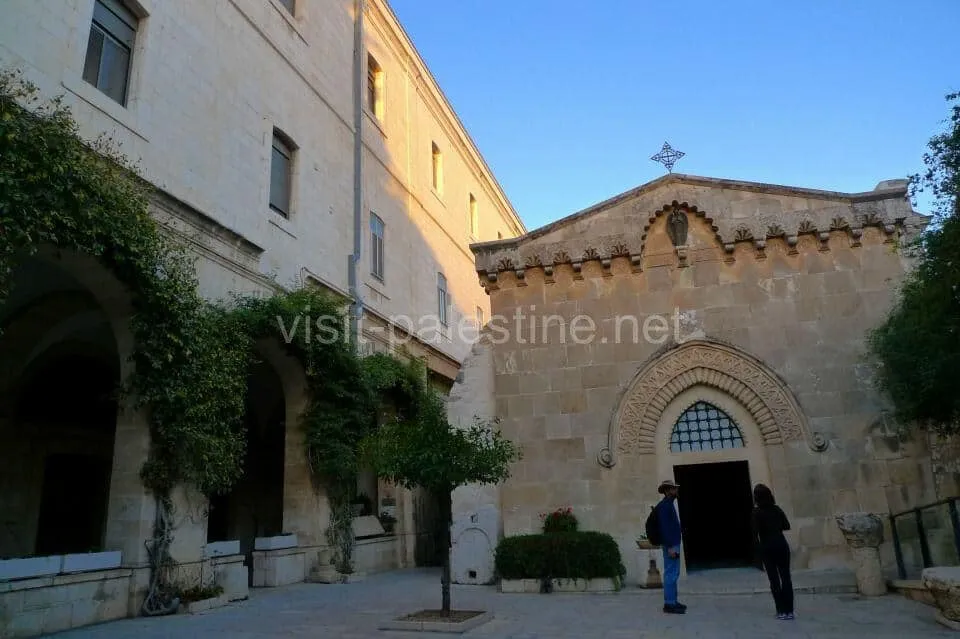 The Church of the flagellation is a Roman Catholic church located in the Muslim quarter. Jerusalem Via Dolorosa the 2nd station Chapel of the Flagellation