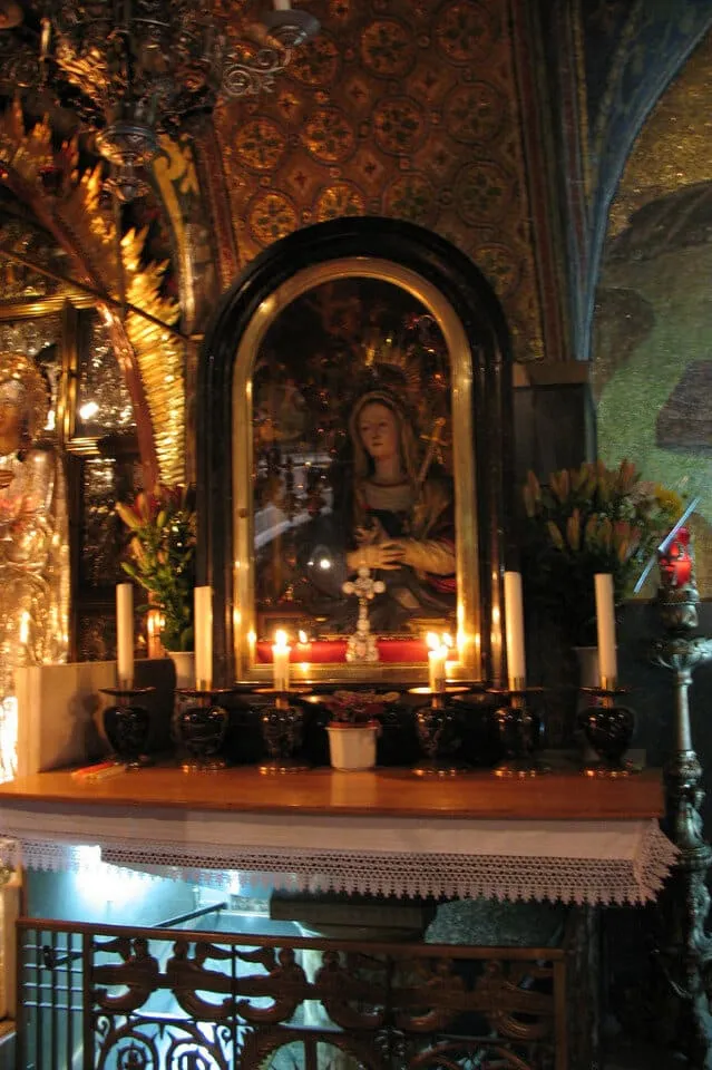 The alter of Stabat Mater James Emery Jerusalem Via Dolorosa the 13th station