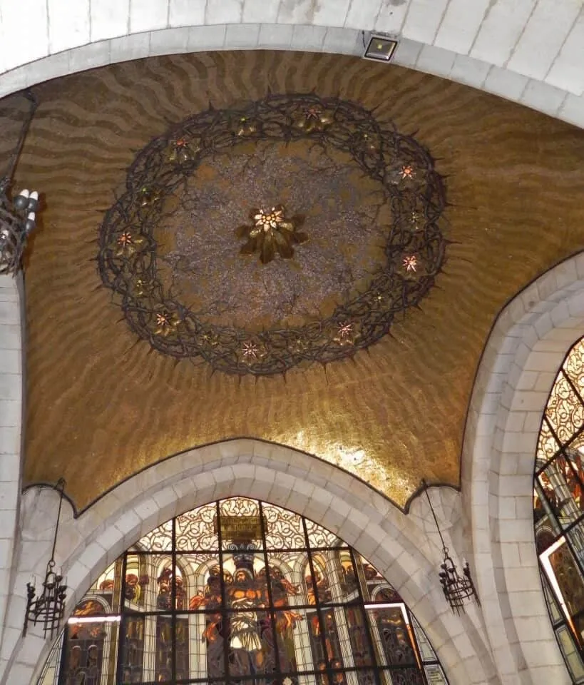 The dome of the Chapel of the Flagellation. young shanahan Jerusalem Via Dolorosa the Chapel of the Flagellation
