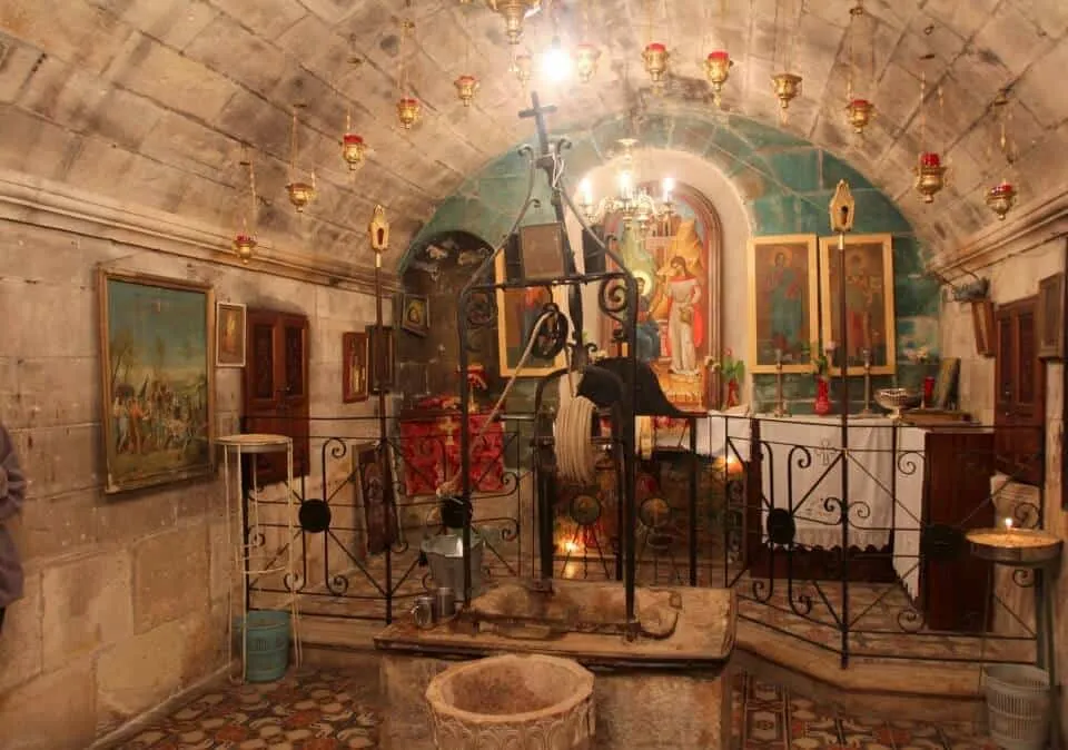 Jacob’s well at the crypt of the Church of St. Photini. Larry Koester Jacob’s well, Nablus