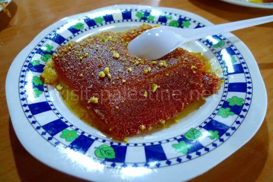 Being awarded a Guinness record, Nablus knafeh is a traditional boasted pastry. Nablus knafeh