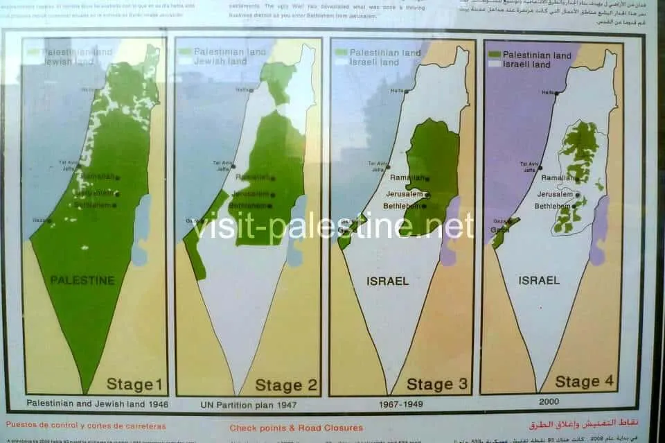 Palestine had larger land by the UN partition plan in 1947. How to became smaller Palestinian land