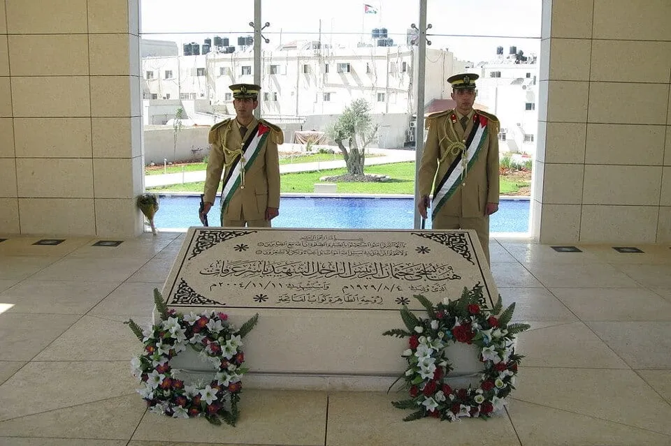 We can visit the tomb of Yasser Arafat. Tristam Sparks, restlesseye.com the tomb of Yaaser Arafat in Ramalla